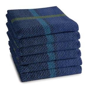 DDDDD keukendoek Madras - 50x55 cm - Blue - 6 stuks