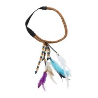 Hoofdband indiaan - gekleurde veren Hoofdband indiaan - gekleurde veren