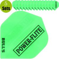 Bulls Powerflite Dartflights 5-Pack - Groen