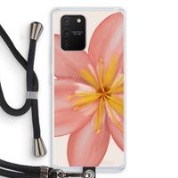 Pink Ellila Flower: Samsung Galaxy S10 Lite Transparant Hoesje met koord