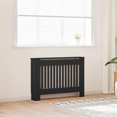Radiatorombouw 112x19x81,5 cm MDF zwart