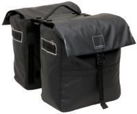 Dubbele fietstas New Looxs Leeds Double MIK 2.0 - 38 liter - 33 x 18 x 38 cm (2x) - Black