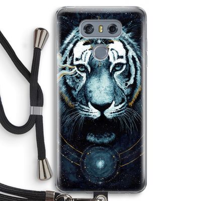 Darkness Tiger: LG G6 Transparant Hoesje met koord