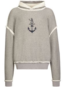 Dolce & Gabbana pull à logo imprimé - Gris