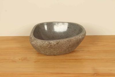 Wasbak riviersteen RS020307, 36x33x15 cm