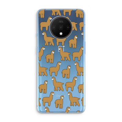 Alpacas: OnePlus 7T Transparant Hoesje