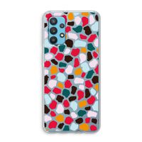 Colored Giraffe: Samsung Galaxy A32 4G Transparant Hoesje