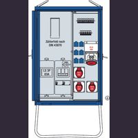 AS Schwabe A-V-E 2 44 kVA Bouwstroomverdeler 61832 400 V 80 A - thumbnail