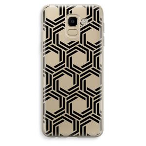 Geometrisch patroon: Samsung Galaxy J6 (2018) Transparant Hoesje