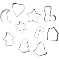 Creativ Company Uitsteekvormen, kerstvormen, afm 3-5,7 cm, 10 stuk/ 1 doos