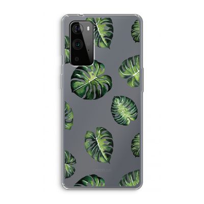 Tropische bladeren: OnePlus 9 Pro Transparant Hoesje