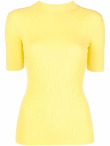 Stella McCartney pull à manches courtes - Jaune