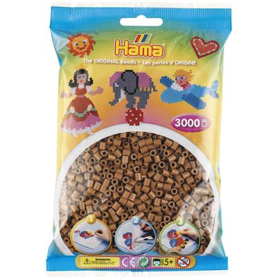 Hama strijkkralenmix - noga bruin (201-76), 3000st.