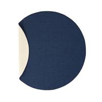 Tapeso Rond buitenkleed effen - Flip donkerblauw - 200 cm rond