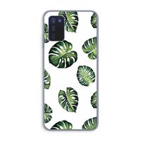 Tropische bladeren: Samsung Galaxy A03s Transparant Hoesje