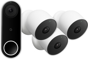 Google Nest Doorbell Wired + Google Nest Cam 3-pack