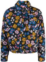 ERL veste en coton à fleurs - Noir - thumbnail