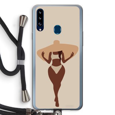 Let's get salty: Samsung Galaxy A20s Transparant Hoesje met koord