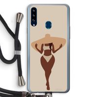 Let's get salty: Samsung Galaxy A20s Transparant Hoesje met koord