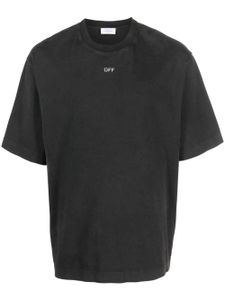 Off-White people-print cotton T-shirt - Noir