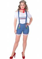 Tiroler hotpants dames lederhose