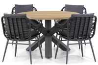 Coco Leonardo/Rockville 120 cm dining tuinset 5-delig