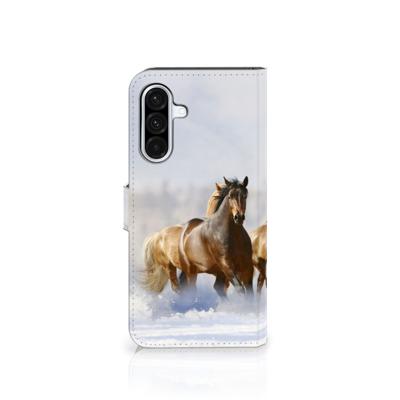 Samsung Galaxy A36 | Telefoonhoesje | Met pasjeshouder | Paarden Samsung Galaxy A36 | Telefoonhoesje | Met pasjeshouder | Paarden