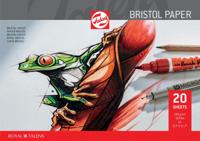 Talens Bristol papier, 250 g, ft 21 x 29,7 cm, A4, blok van 20 vel