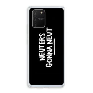 Neuters (zwart): Samsung Galaxy S10 Lite Transparant Hoesje