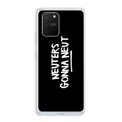 Neuters (zwart): Samsung Galaxy S10 Lite Transparant Hoesje