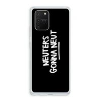 Neuters (zwart): Samsung Galaxy S10 Lite Transparant Hoesje