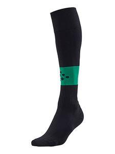 Craft 1905581 Squad Contrast Sock - Black/Team Green - 34/36