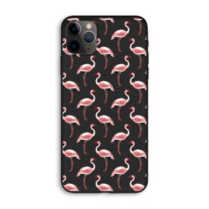Flamingoprint groen: iPhone 11 Pro Max Biologisch afbreekbaar hoesje