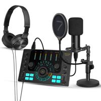 7RYMS Podcast Kit Solo - Caster, microfoon, koptelefoon