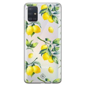 Samsung Galaxy A51 transparant hoesje - Lemons