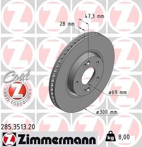 Remschijf Coat Z 285351320