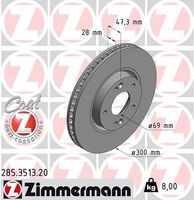 Remschijf Coat Z 285351320