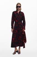 Geplisseerde overhemdjurk - RED - XL