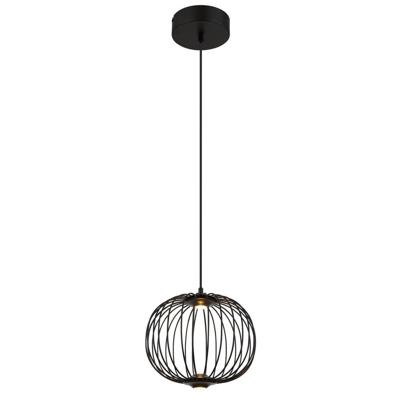 Globo Zwarte hanglampGalway enkel kooi Ø 30cm - 15652H