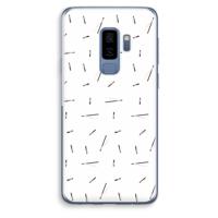Hipster stripes: Samsung Galaxy S9 Plus Transparant Hoesje - thumbnail