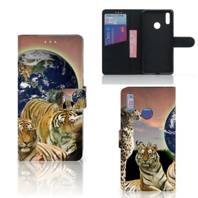 Huawei Y7 (2019) | Telefoonhoesje | Met pasjeshouder | Roofdieren