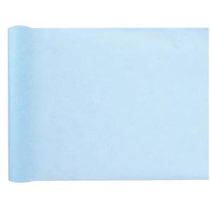 Tafelloper/decoratie stof - lichtblauw - 30 cm x 10 m - non woven polyester