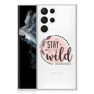 Samsung Galaxy S22 Ultra Telefoonhoesje met Naam Boho Stay Wild