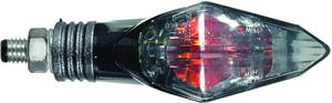 CHAFT Chapter, Knipperlichten voor de motorfiets, Zwart met transparante lens (per paar)