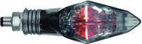 CHAFT Chapter, Knipperlichten voor de motorfiets, Zwart met transparante lens (per paar)