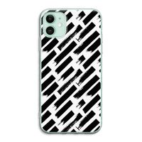 Zwarte vegen: iPhone 11 Transparant Hoesje