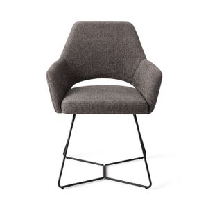 Jesper Home Yanai eetkamerstoel Amazing Grey beehive black