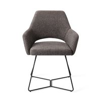 Jesper Home Yanai eetkamerstoel beehive black Amazing Grey