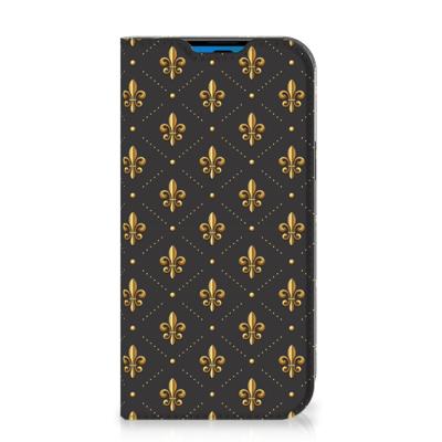 iPhone 14 Pro | Hoesje met Magneet | Franse Lelie