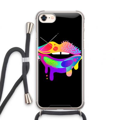 Lip Palette: iPhone 8 Transparant Hoesje met koord